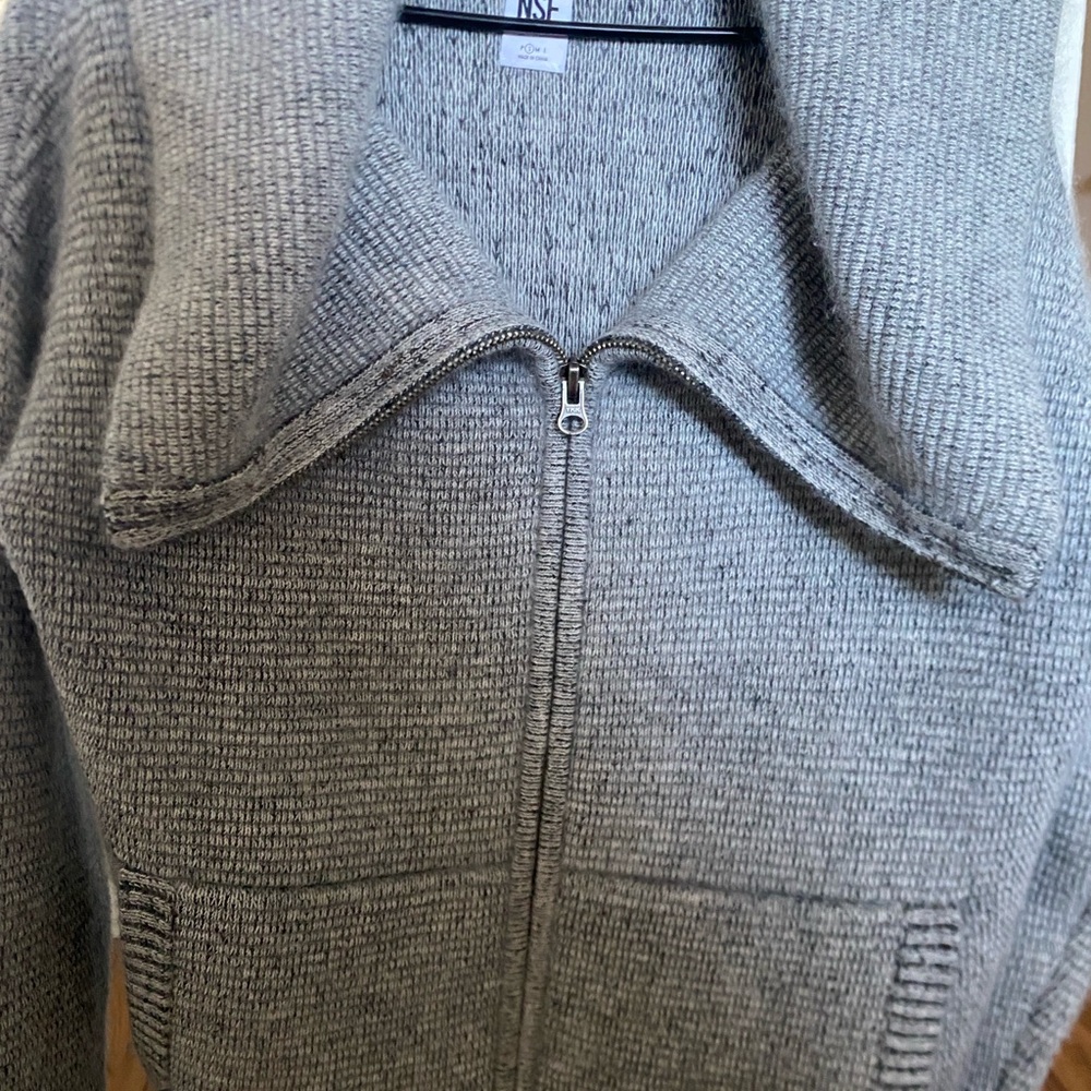 NSF Gray Cowl Neck Sweater - Picture 4 of 4